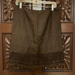 Tommy Bahama Linen Ruffle Skirt size 10